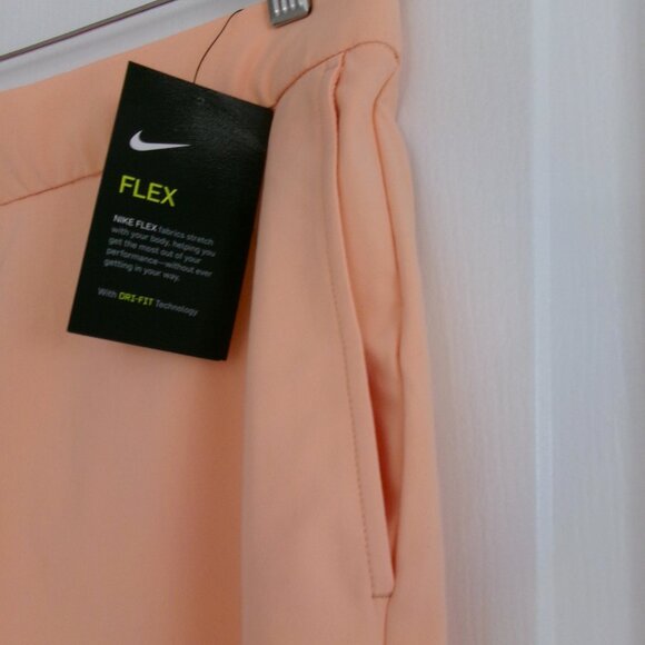 New Nike FLEX Dri-Fit Peach Shorts S Light Orange Mid-Rise 5" Inseam NWT - Picture 2 of 11